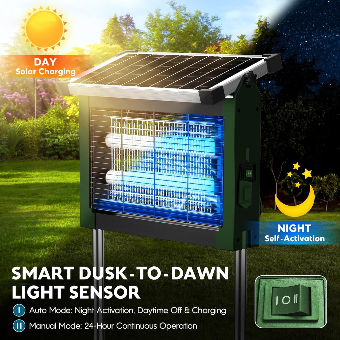 ZapLuma™ Solar Bug Zapper Outdoor